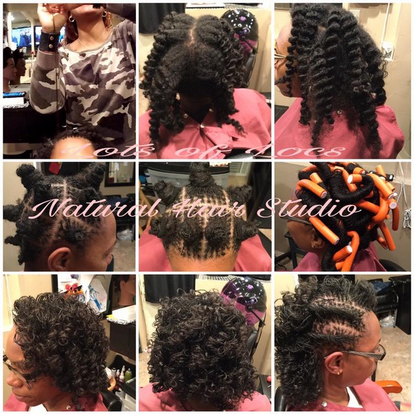 Lots of Locs natural hair styling portfolio collage