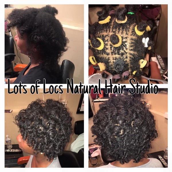 Lots of Locs natural hair styling portfolio collage