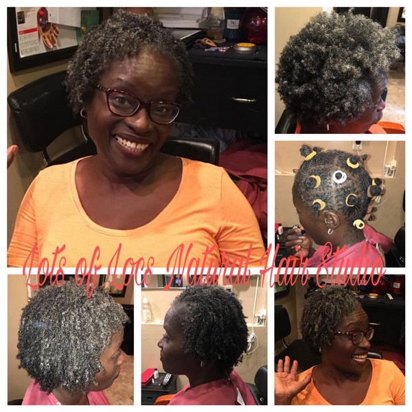 Lots of Locs natural hair styling portfolio collage